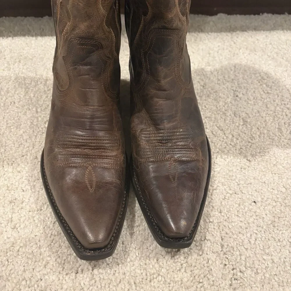 Shyanne Brown Leather Western Knee-High Cowboy Boots